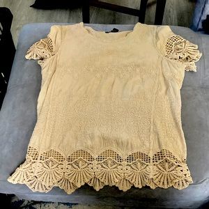 light brown tee shirt